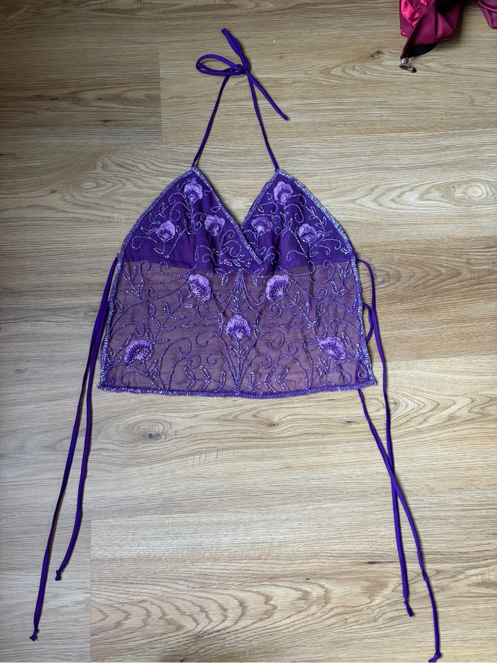Y2K purple Charlotte Russe top